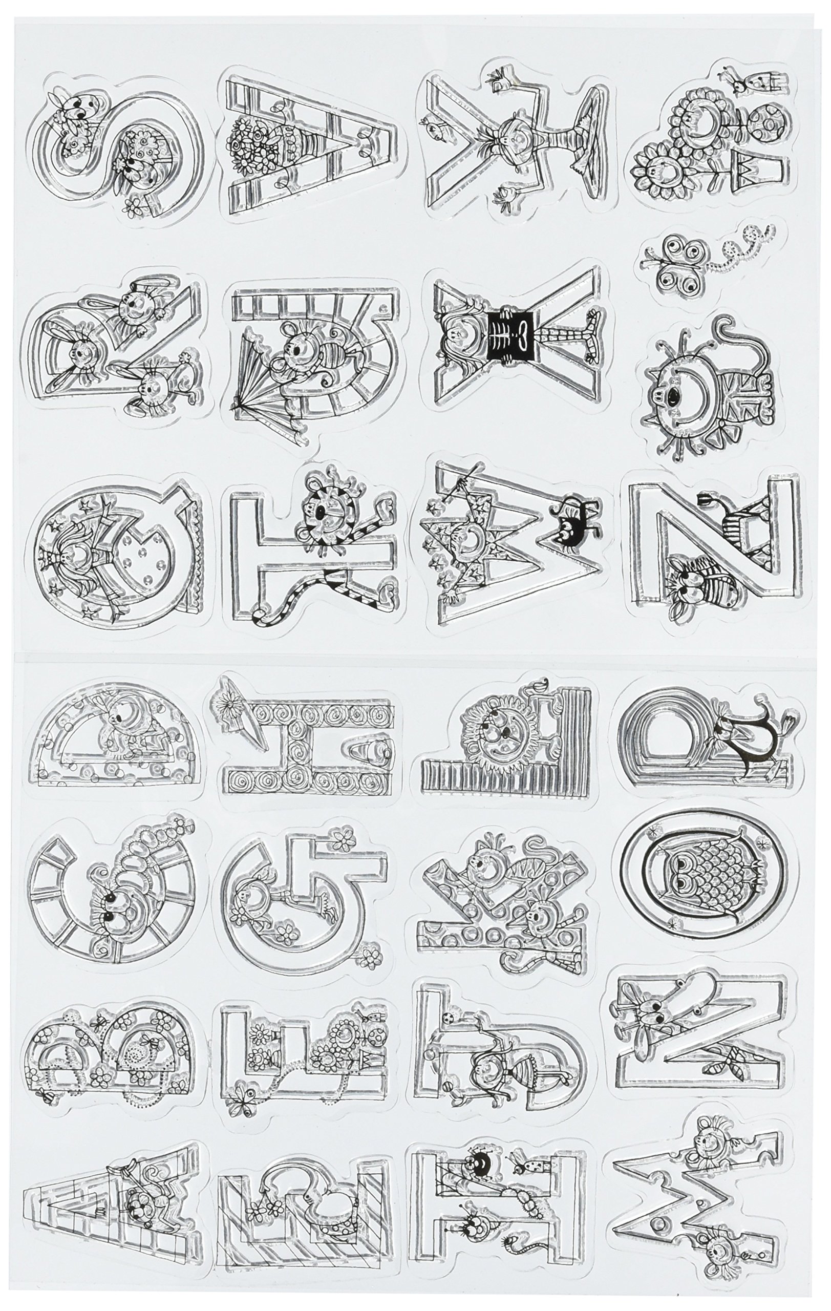 Penny Black 5 x 7.5-inch Clear Stamps Sheet-Zoophabet