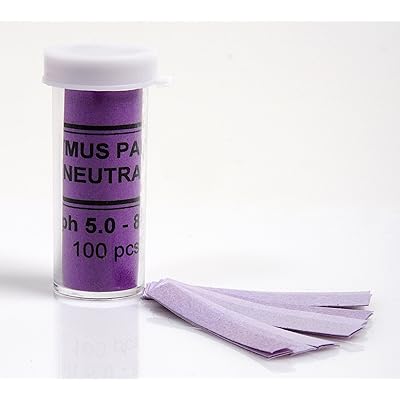 Neutral Litmus pH Test Paper Indicator 100 strips pH 5.0-8.5