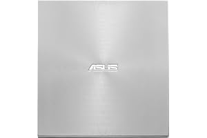 ASUS SDRW-08U9M-U/SIL 13mm External DVD Writer, Compatible with USB 2.0 and Type-C for Both Mac/PC
