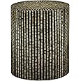 Global Archive Handcrafted Capiz Shell Terrazzo Modern Accent End Table