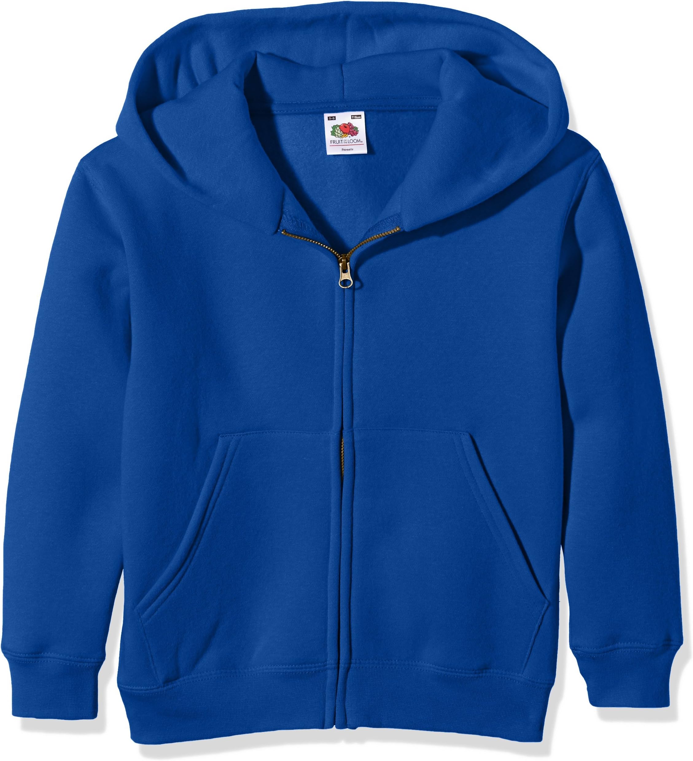 Fruit of the Loom Unisex Kids Zip Front Premium Hooded Sweat