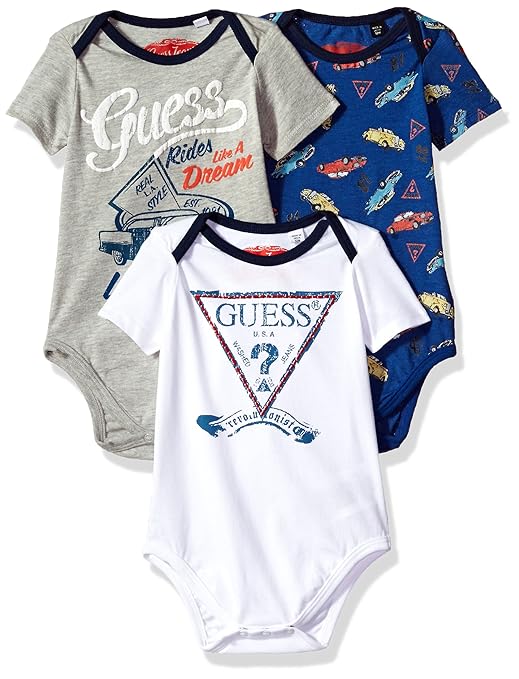 Buy GUESS Baby Boys' 3 Bodysuit Piece Set, Combo As, 12M at Amazon.in