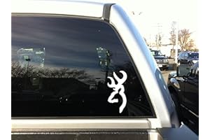 Bumper Sticker Browning 8 Inch White Decal