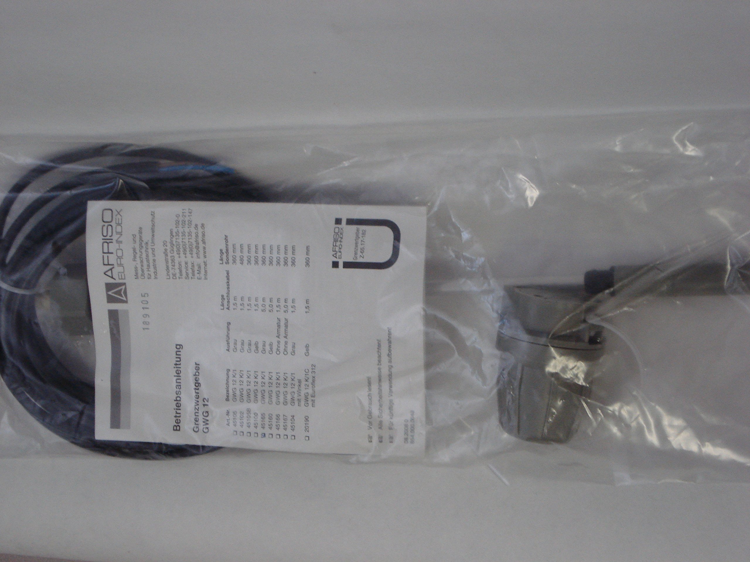 Buderus / Afriso Grenzwertgeber GWG 12 K/1 für Öltank Anschlusskabel 5,0m