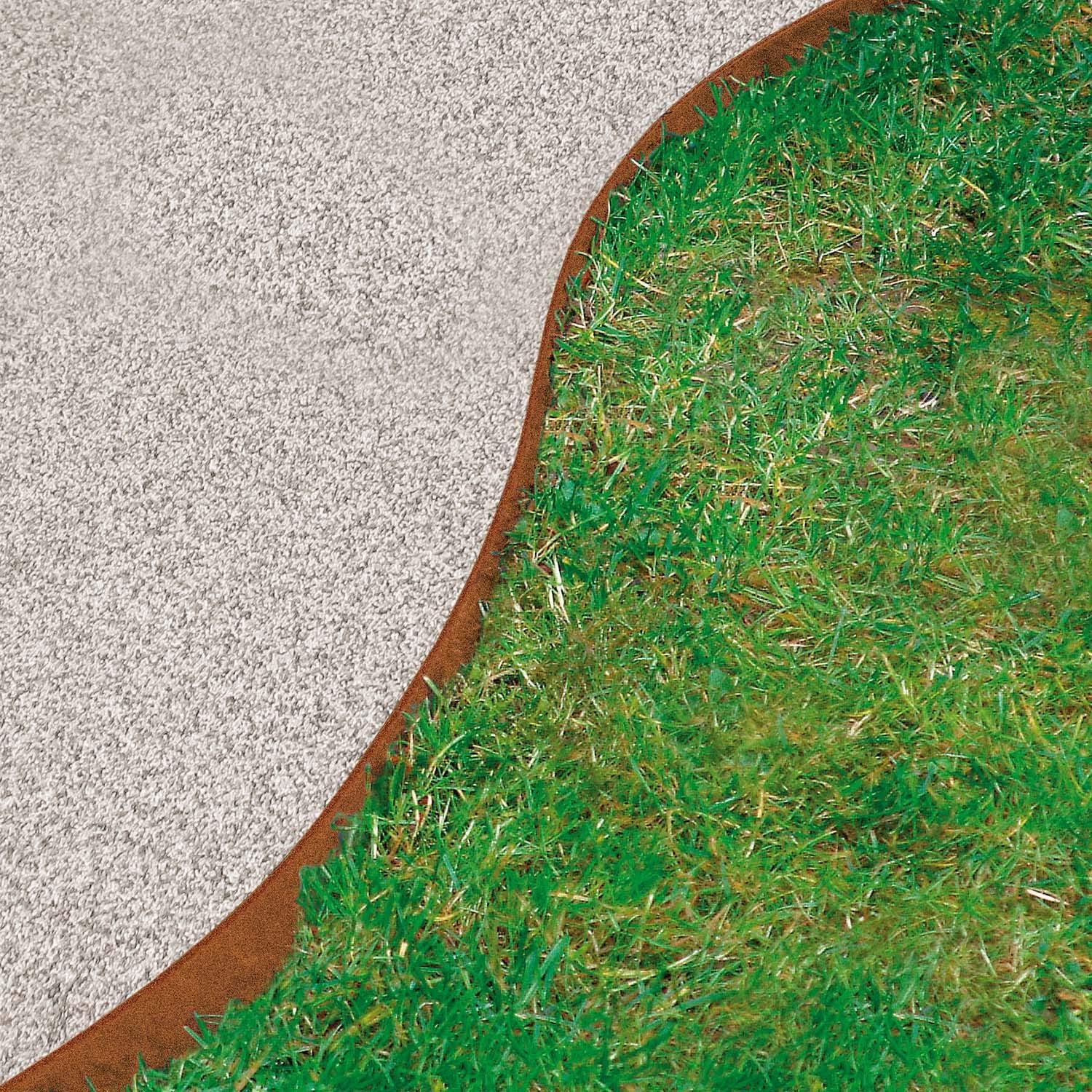 Césped borde Acero Corten galvanizado (118 x 20 cm: Amazon.es: Jardín