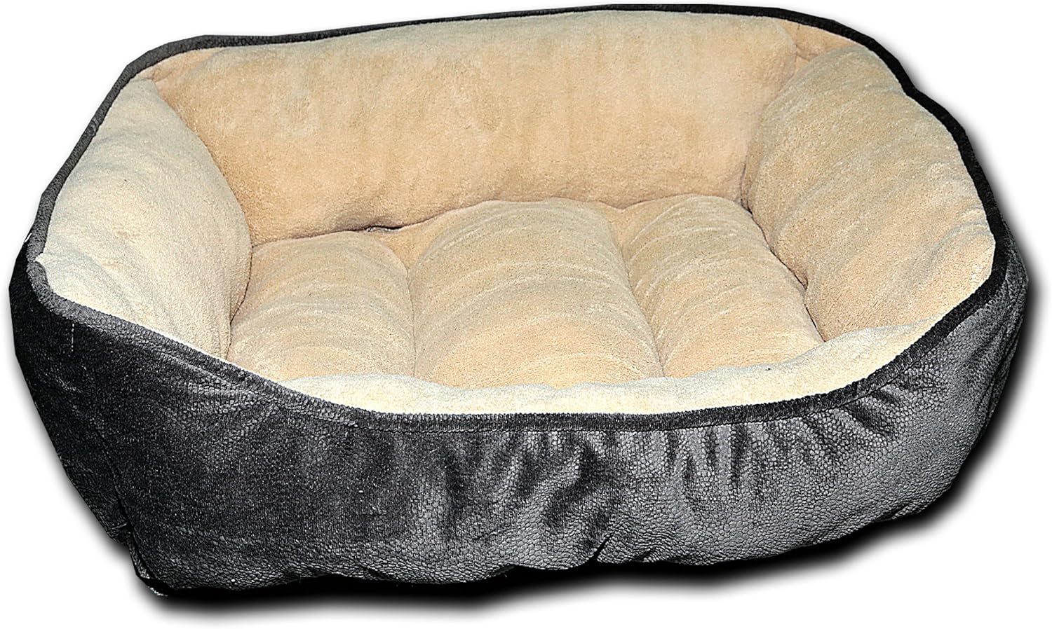 long rich Large Classic Rectangle Dog and Pet Bed, 24x34 inches. by Happycare Textiles