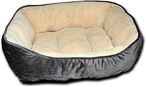 long rich Large Classic Rectangle Dog and Pet Bed, 24x34 inches. by Happycare Textiles