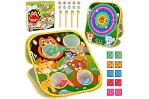 TOYK Animal Bean Bag Toss Game Toy Outdoor Toss Game, Family Party Party Supplies for Kids, Gift for Boys Birthday or Christmas for Toddlers Ages 3 4 5 6 Year Old