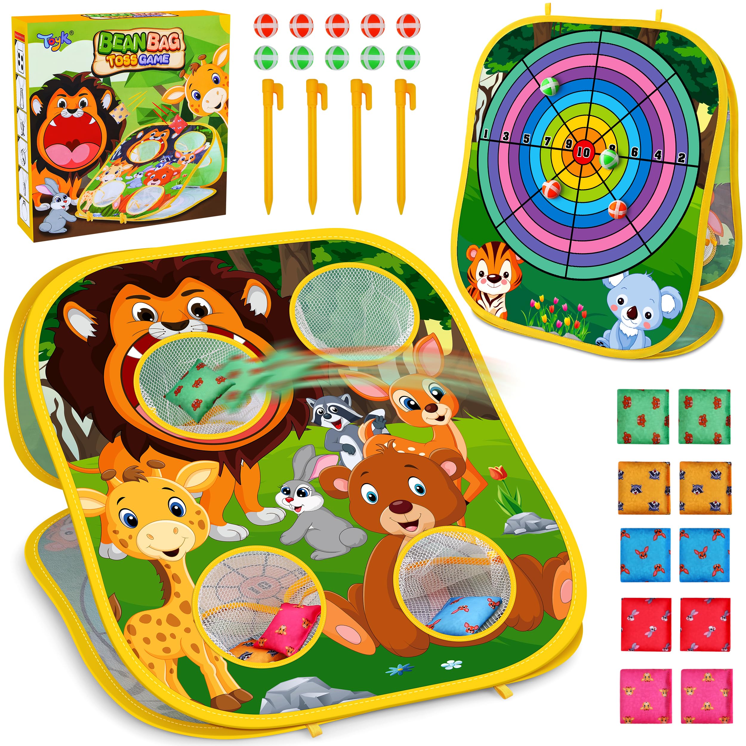 Photo 1 of Animal Bean Bag Toss Game Toy Outdoor Toss Game, Family Party Party Supplies for Kids, Gift for Boys Birthday or Christmas for Toddlers Ages 3 4 5 6 Year Old