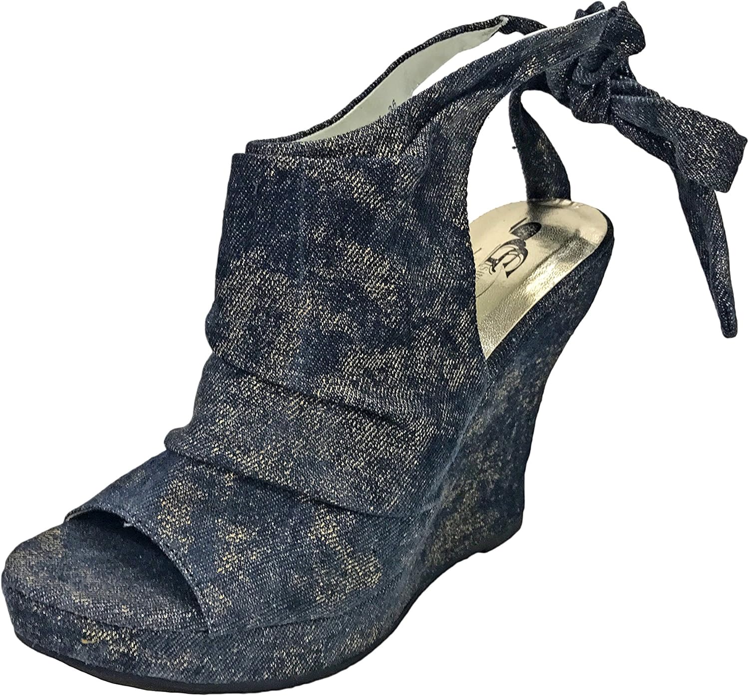 Good Choice Shoes in Bosty Blue Denim Sandals