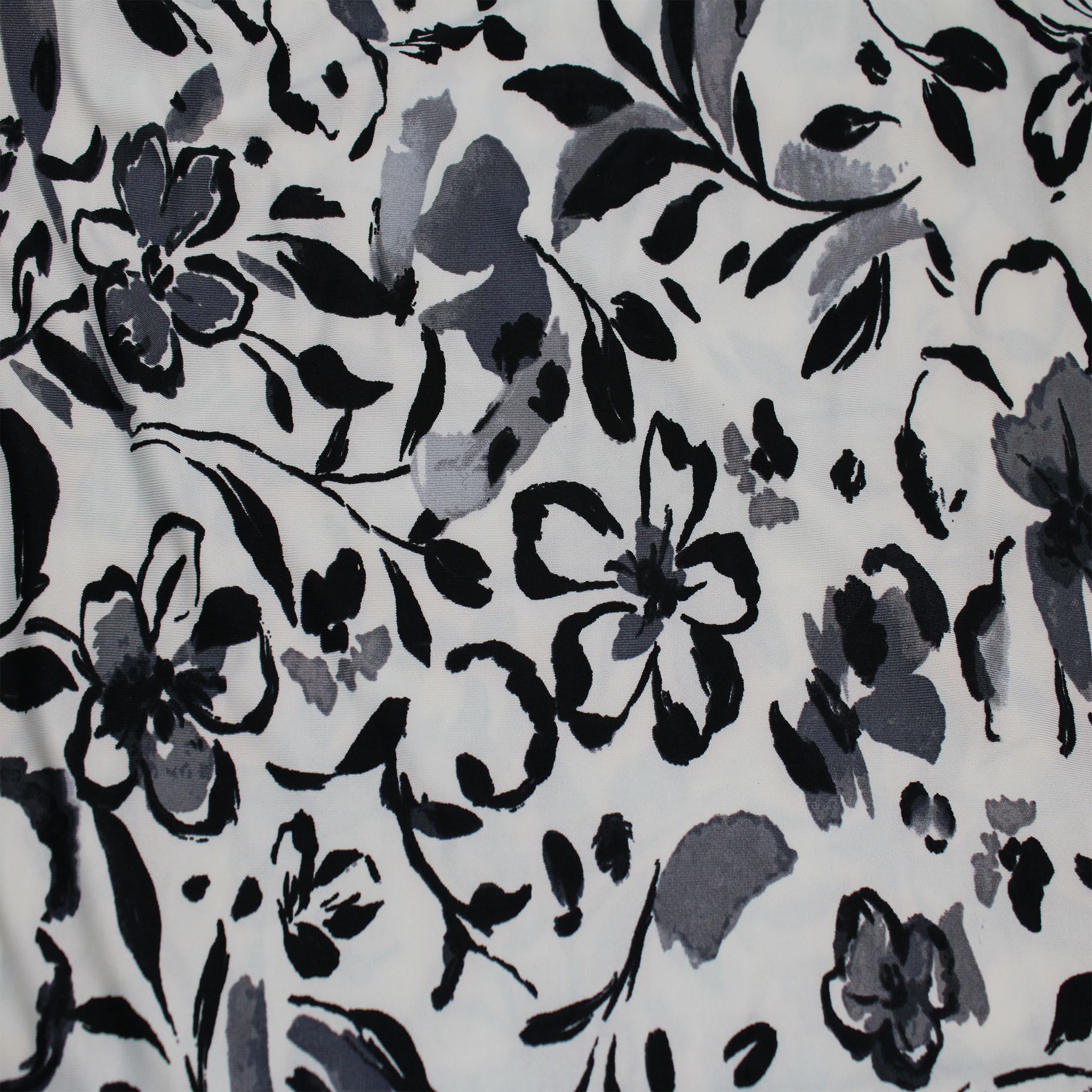 60" Wide Printed 4-Way Stretch Venezia Polyester