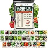 Open Seed Vault 15,000 Non GMO Heirloom Vegetable Seeds for Planting Vegetables and Fruits (32 Variety Pack) - Gardening Seed