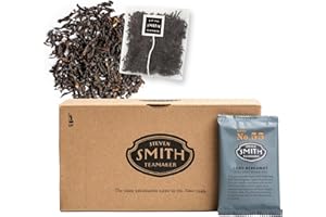 Steven Smith Teamaker Lord Bergamot No. 55, Caffeinated, Sugar-Free, Sustainably Grown, Full Leaf Earl Grey Black Tea Bags, 36 Sachets, 1.2oz each