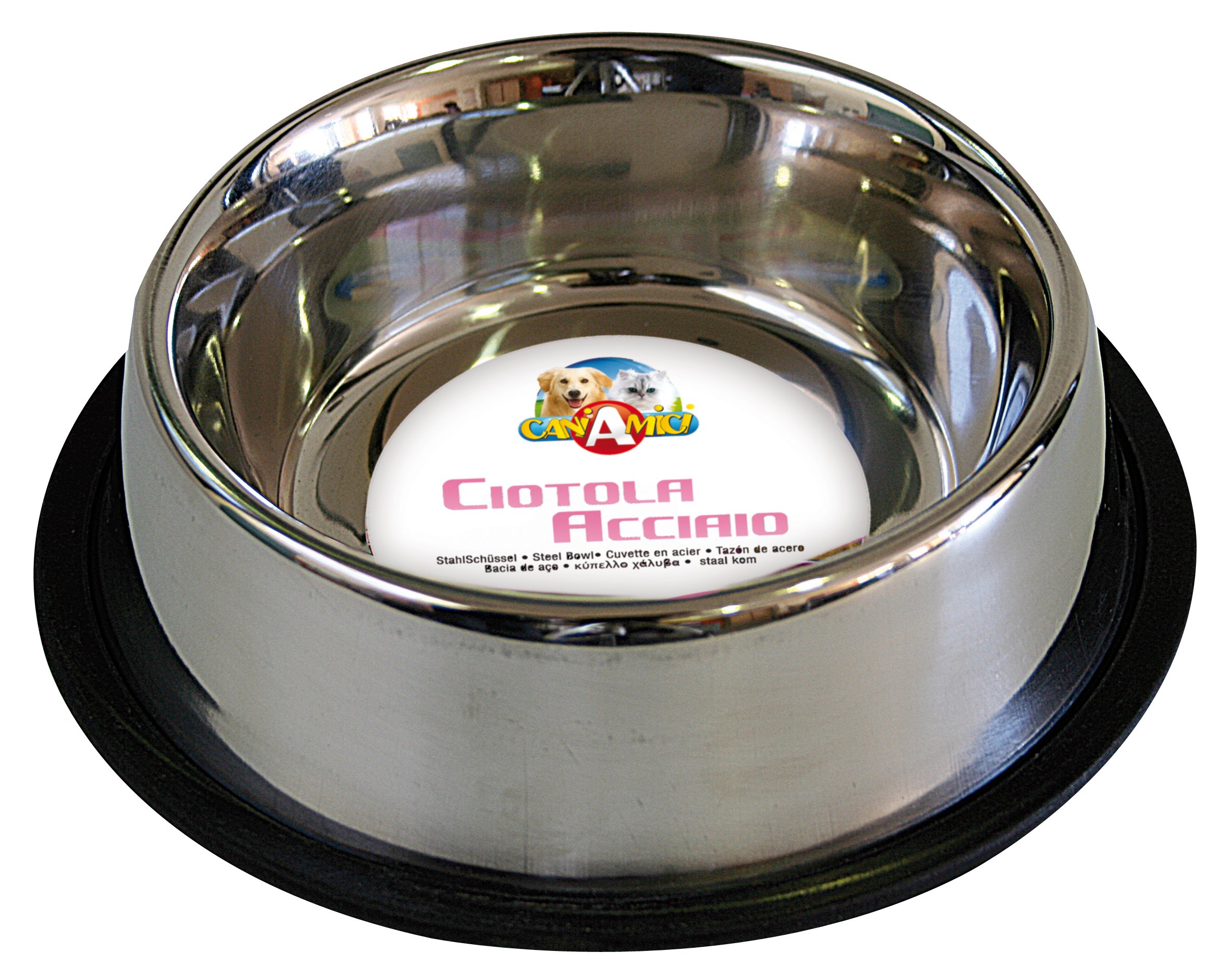 CROCI Steel Non Skid Bowl, 33 cm