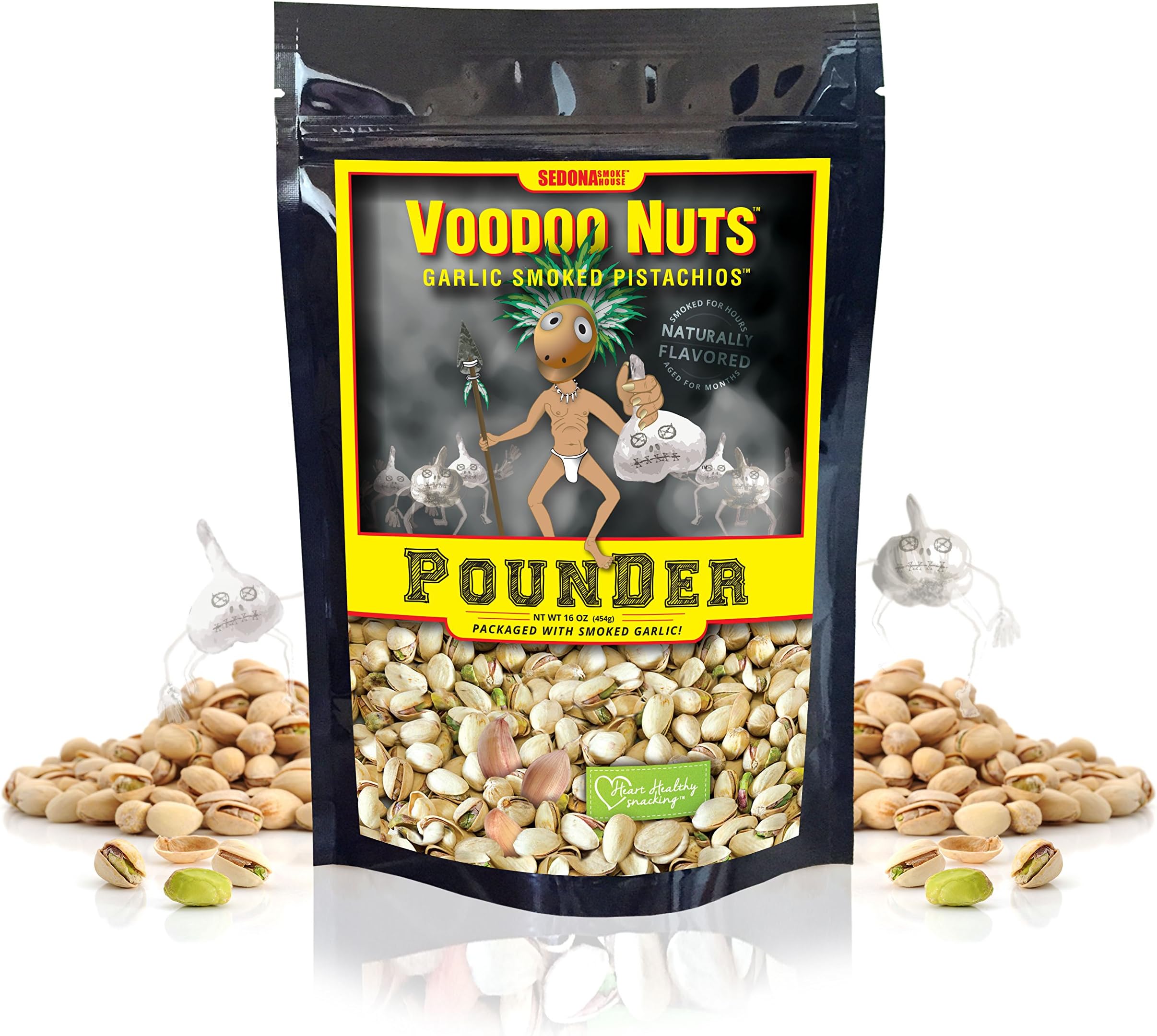 Voodoo Nuts - Garlic Smoked Pistachios Pounder