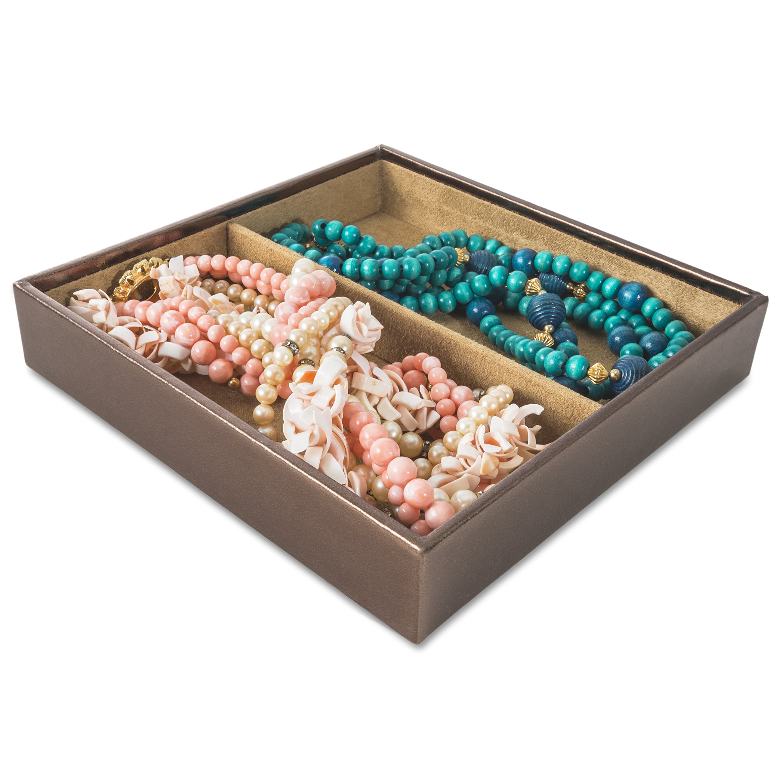 Stock Your Home Stackable Jewelry Organizer Trays for Jewelry Showcase