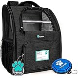 PetAmi Deluxe Pet Carrier Backpack for Small Cats and Dogs, Puppies | Ventilated Design, Two-Sided Entry, Safety Features and
