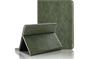 PIBIBROTY Case for All New 6 Inch Kindle, Paperwhite Case 2012–2017 (5th/6th/7th Gen, 6") – PU Leather Cover with Hand Strap, Stand, Auto Sleep/Wake, Magnetic Closure – Classic Green