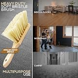 Newman and Cole Natural Wooden Hand Brush Soft Synthetic Bristle view 6