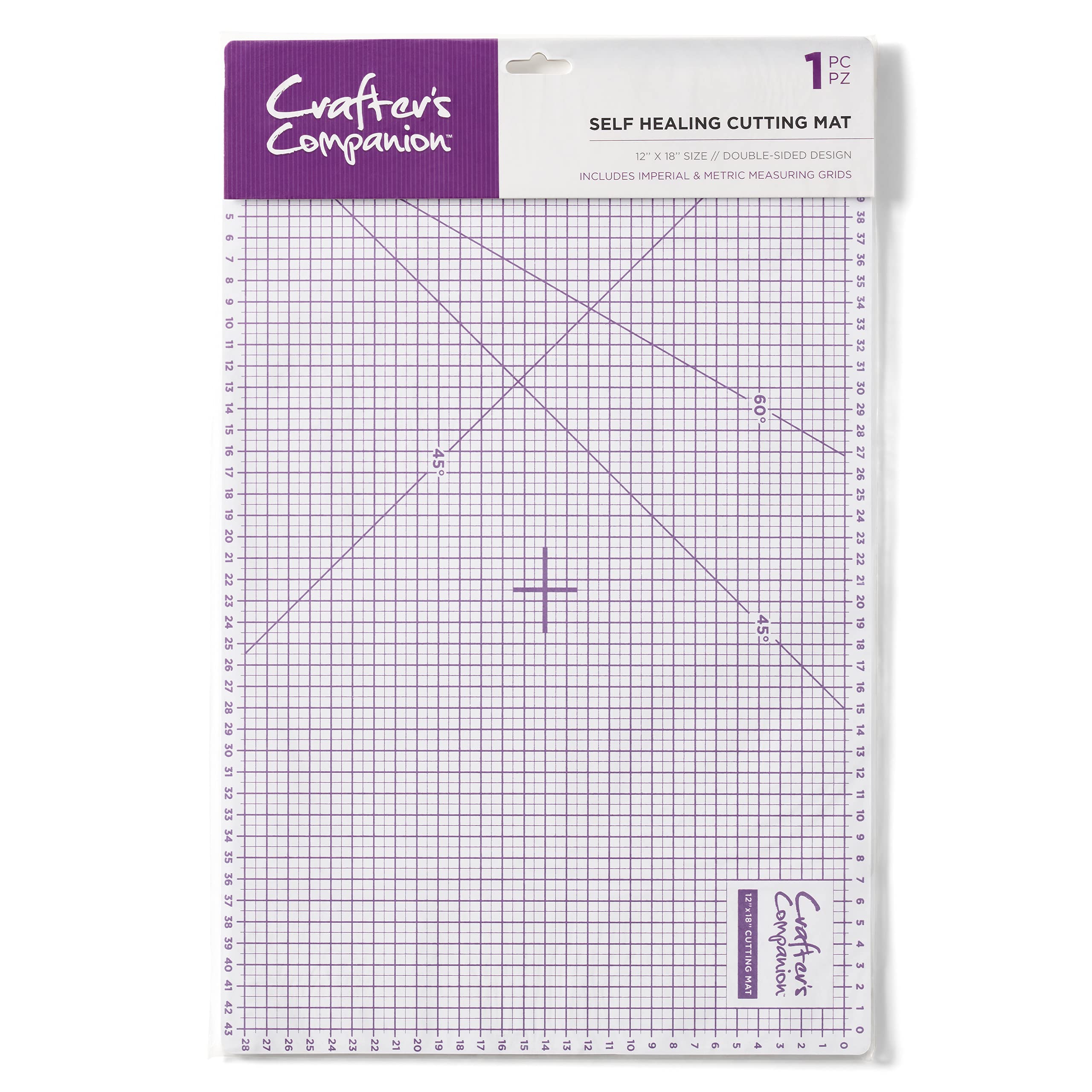 Crafter's Companion Self Healing A3 Cutting Mat (12" x 18") - Hard Wearing & Durable - Perfect for Use with Craft Knives & Rotary Cutters - Suitable for Cutting Paper, Card & Fabric - by