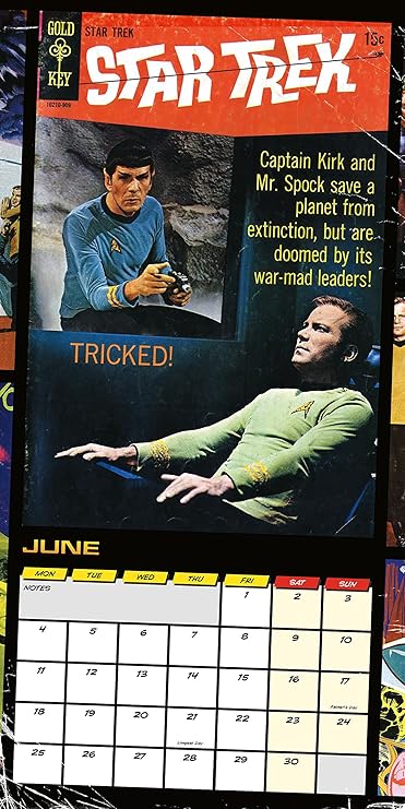 Star Trek oficial calendario 2018 + Star Trek imán para nevera ...