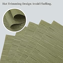 Leetaltree Pea Green Placemats Set of 6 - Heat
