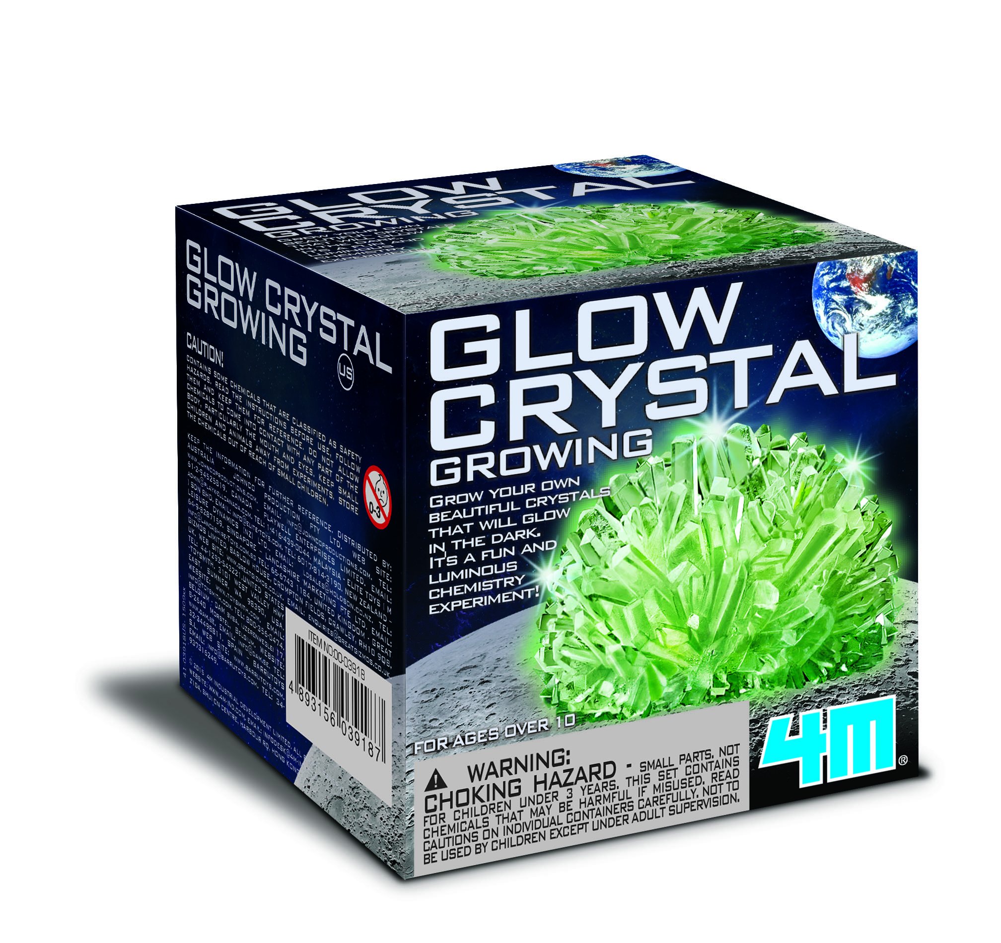 4M Glow Crystal Growing Kit Grow a DIY Crystal Experiment Specimen, A