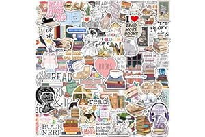 Joyppy 100 PCS Book Stickers for Kindle, Bookish Kindle Reading Stickers for Books, Water Bottles, Laptops, Book Lover Stickers Accessories Gifts for Kids Teens Adults (Reading-a&b, 100 pcs)