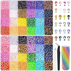2 Box Jelly Rhinestones for Bedazzling, 30600Pcs