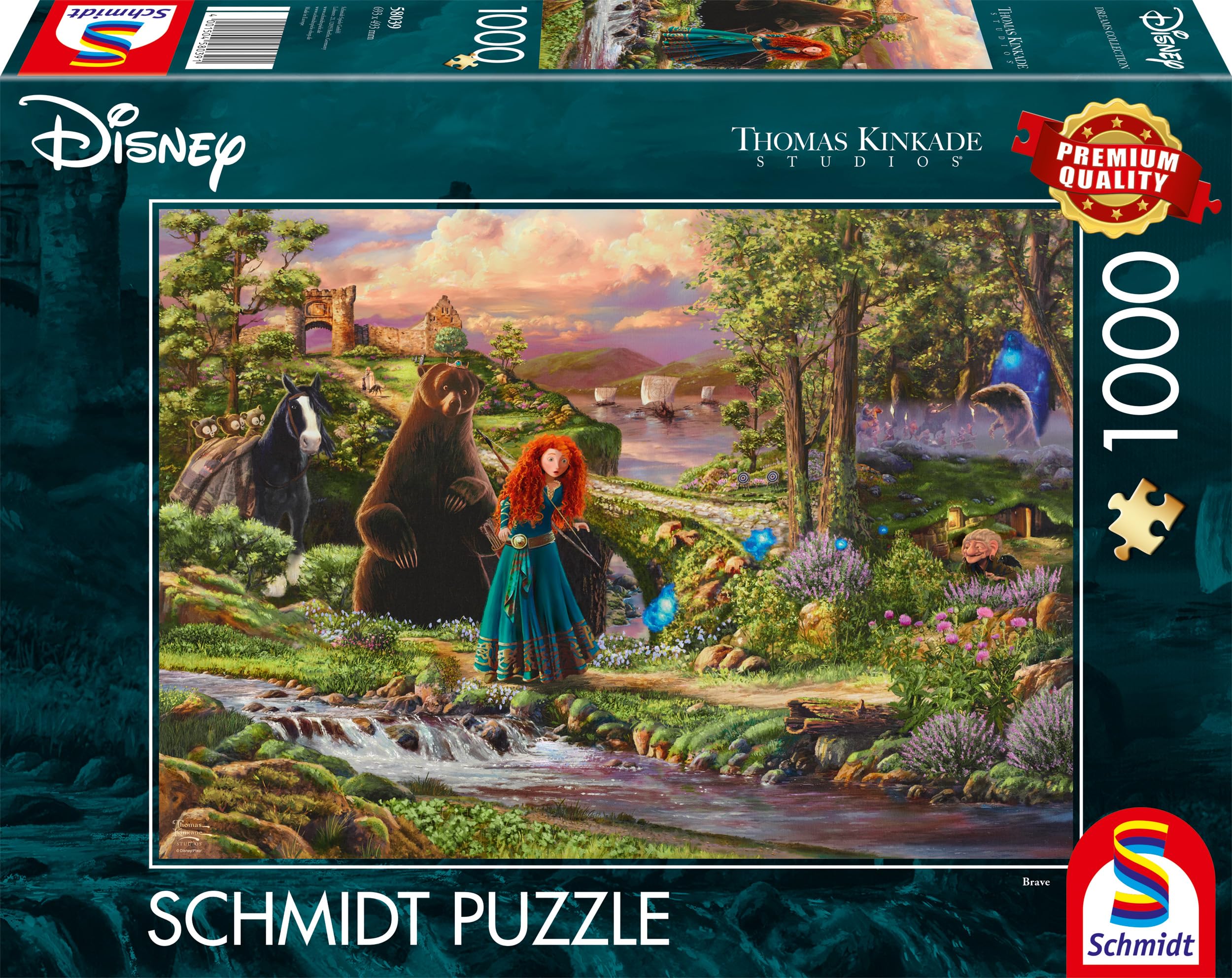 Schmidt | Thomas Kinkade: Disney Brave (1,000 Pieces) | Jigsaw Puzzle | Ages 14+ | 1+ Players