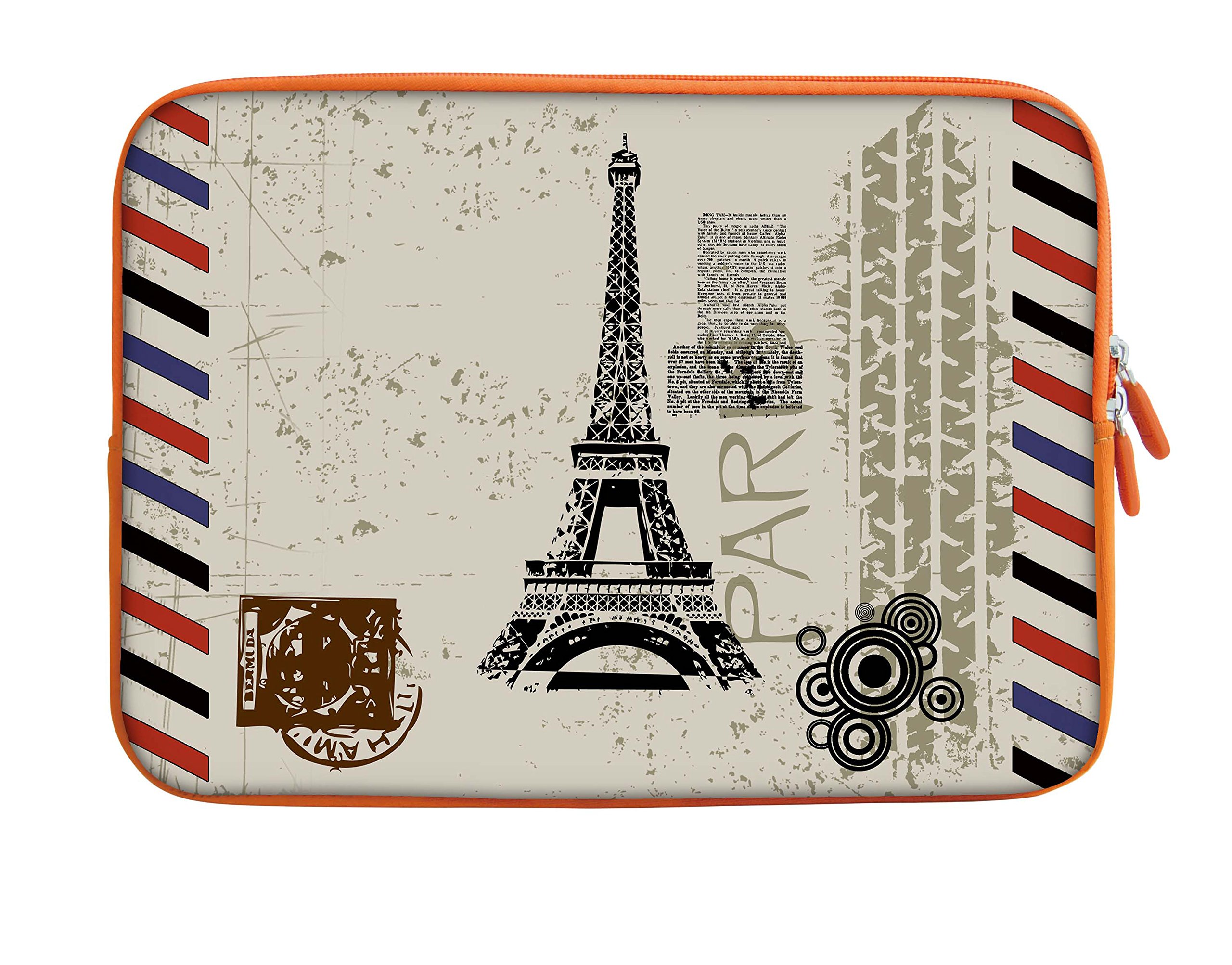 13" Inches Design Laptop Notebook Sleeve Soft Case Bag With Colored zipper