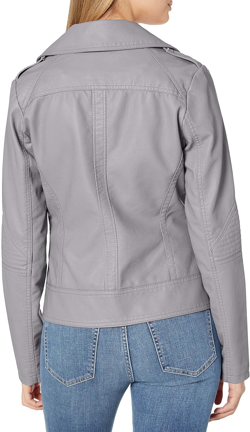 guess leather touch jacket