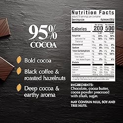Lindt EXCELLENCE 95% Cocoa Dark Chocolate Bar, Dark