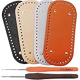 Zhaoyao 4Pcs Bag Bases for Crochet, Comes with 2 Crochet Hooks, 8.7 * 4 inch Bag Botttom Purse Bottoms for Crocheting, 4 Colors, Making Supplies for Weaving The Bottom of Handbags, Purses (6)