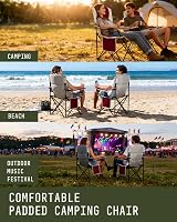 Voyager 2 Pack Outdoor Camping Chair Set 120kg Capacity Folding Chairs view 7