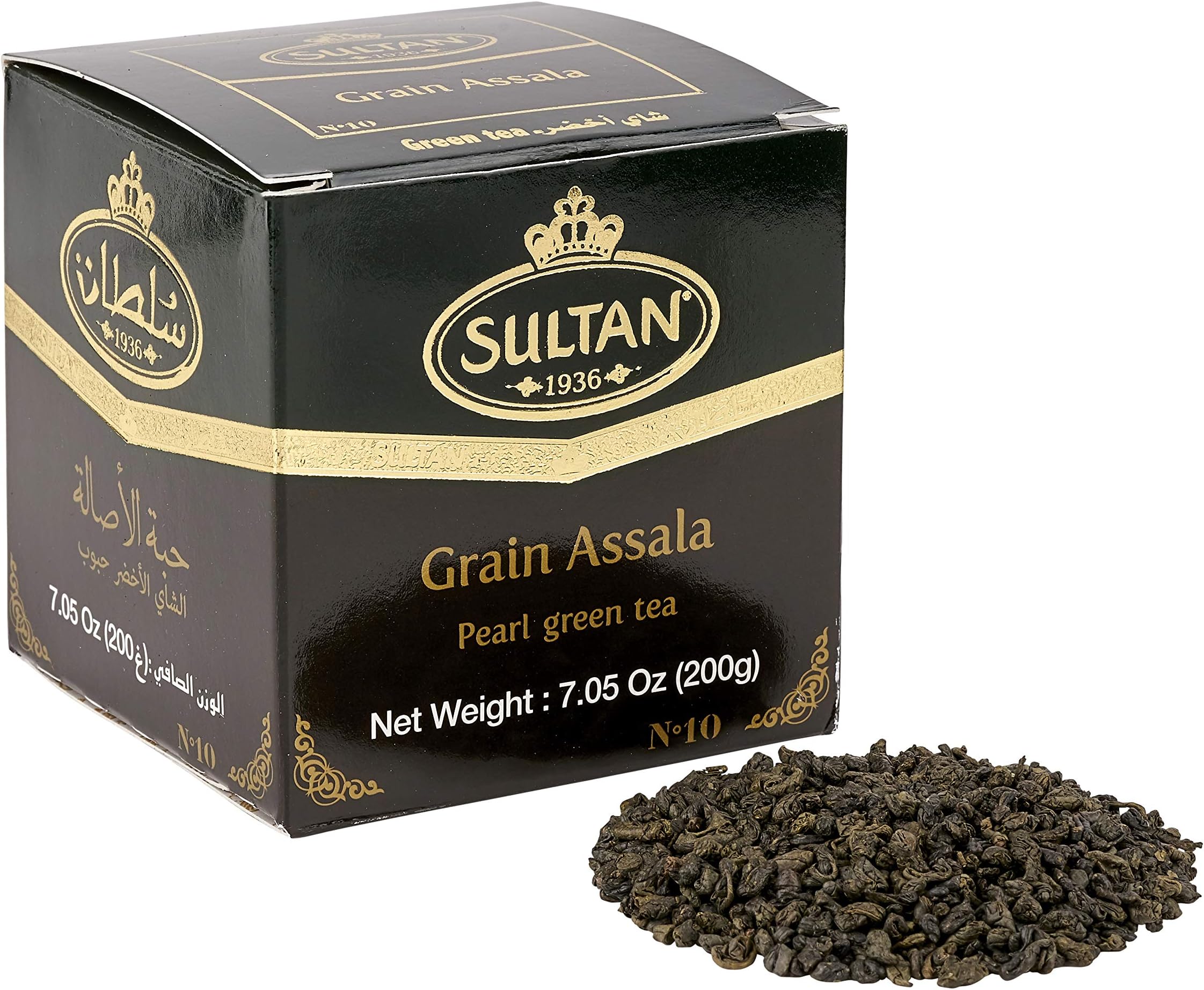SULTAN TEA Moroccan Assala Loose Green Tea, Herbal Green Teas (Pack of 4-800g)