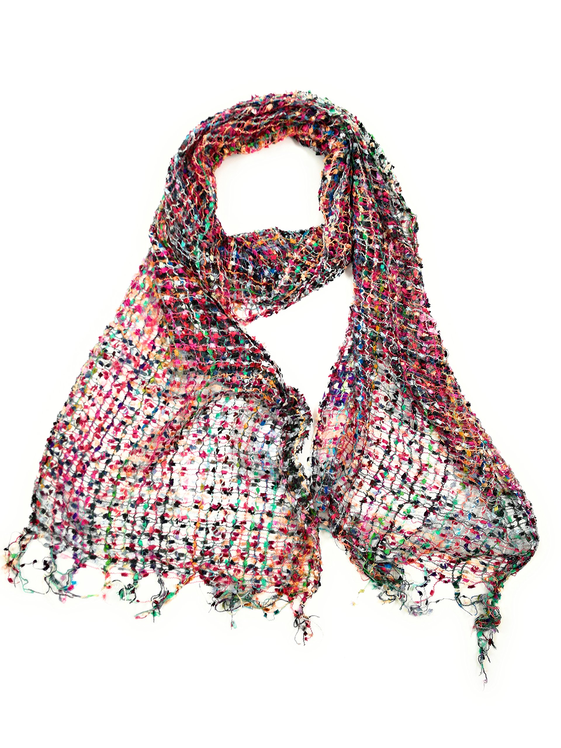 Handmade Fair Trade Confetti Neck Scarf (Rose)