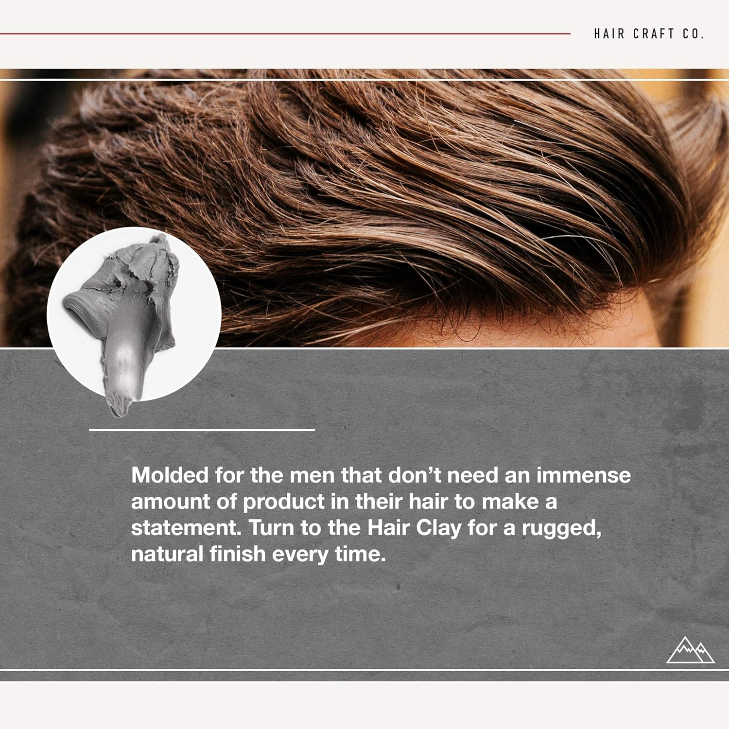 Hair Craft Co. Clay Pomade 2.8oz - Shine Free Matte Finish - Medium Hold/Natural Look – Best Men’s Styling Product, Barber Approved – Ideal for Textured, Thickened & Modern Hairstyles – Unscented: Beauty