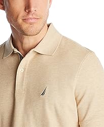 Nautica Men's Classic Short Sleeve Solid Polo