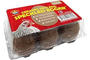 Cackle Hatchery Ceramic Nest Eggs - Dark Brown Speckled