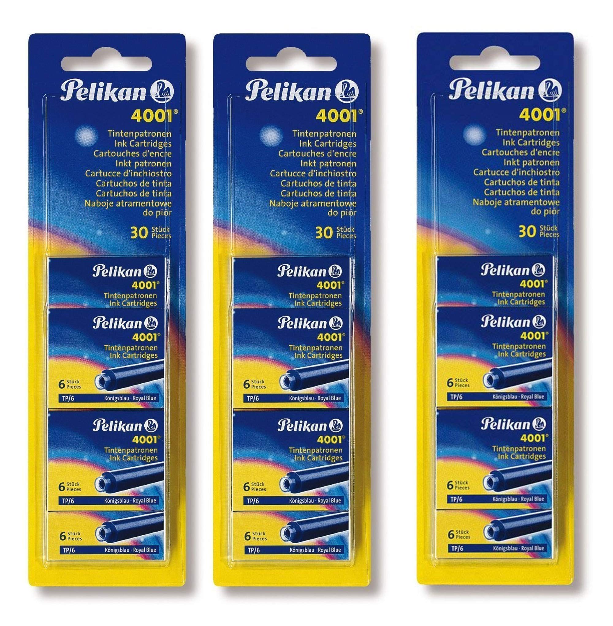 Pelikan 330845 Cartridges Pack of 5 Blue (15 Packets, Blue)