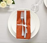 Utopia Kitchen Cotton Blend Napkins 12 Pack 46x46 cm Orange view 6