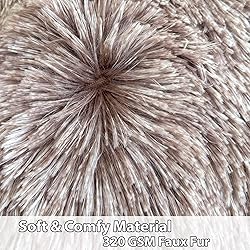 LIFEREVO Faux Fur Stuffed Animal Storage Bean Bag
