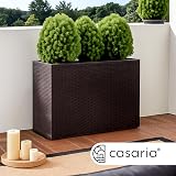 CASARIA Large Tall Rattan Flower Pot Planter with 3 Inner Pots Brown 83x30.5x60 view 6