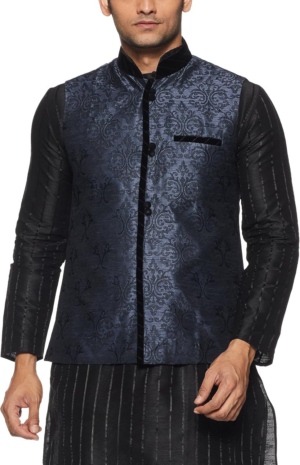 Buy Manu Men's Silk Jacket at Amazon.in