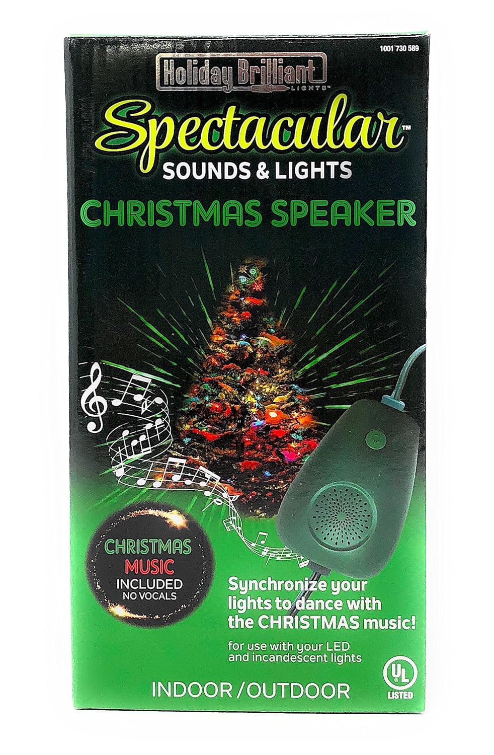 Amazon.com: Holiday Brilliant Lights Sounds and Lights of Christmas  Speaker: Home & Kitchen
