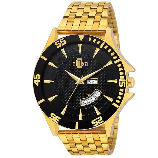 Analog Formal Wear Gold Plated Chain Watch for Men