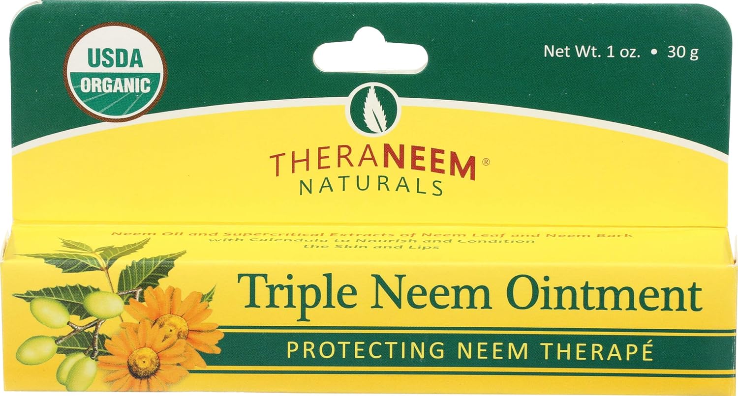 Organix South Triple Neem Ointment Organic Salve, 1 Ounce : Vitamins : Beauty