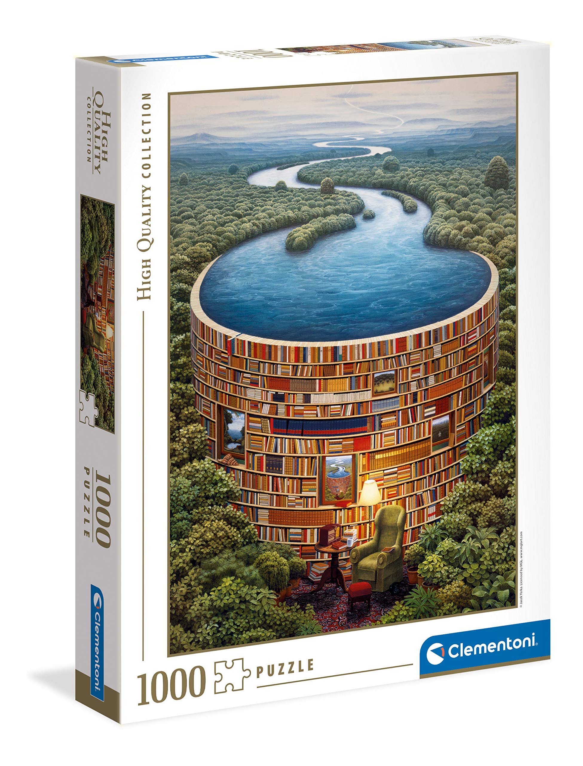 Clementoni Collection 39603, Bibliodame Puzzle for Adults and Children - 1000 Pieces, Ages 10 Years Plus