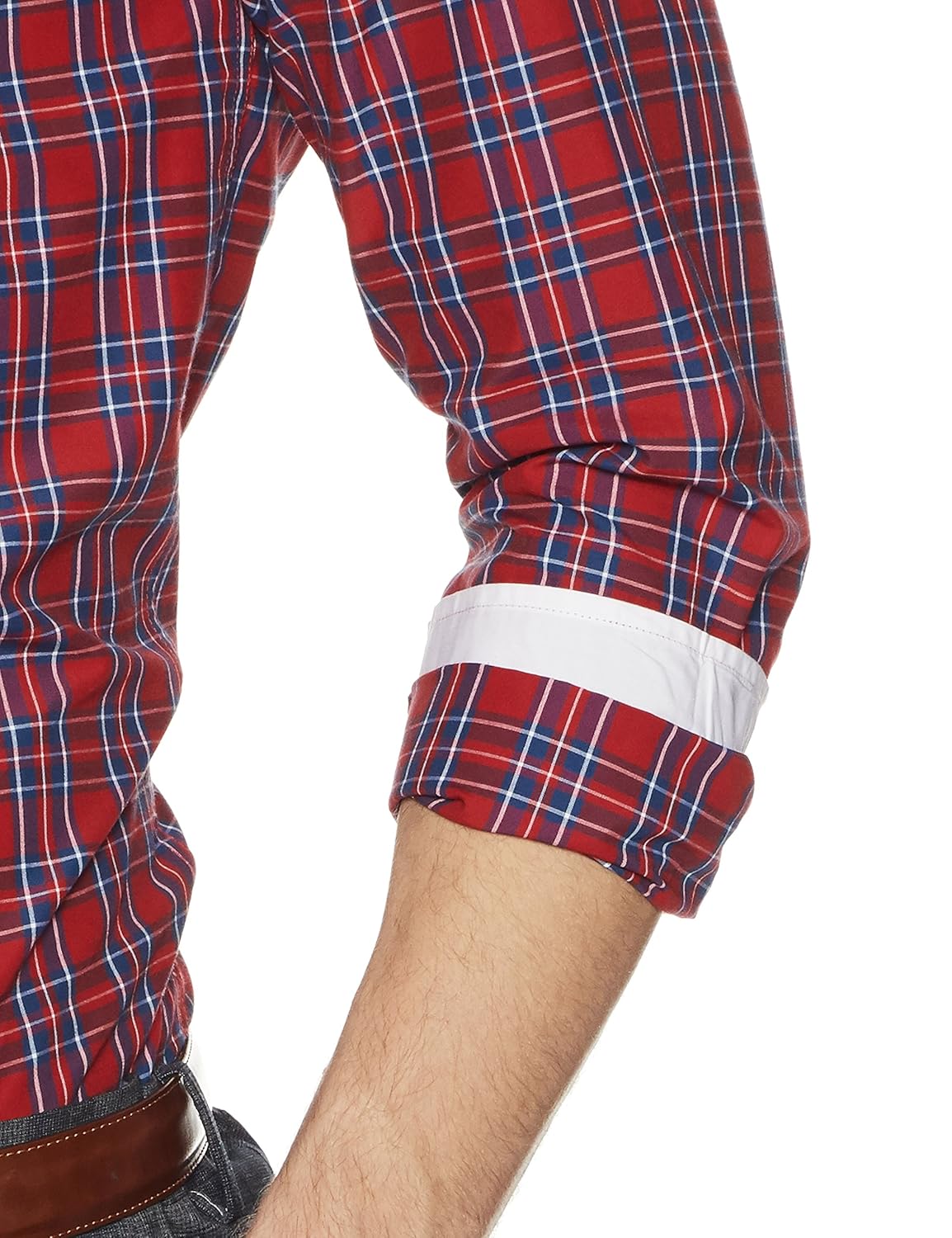 diverse men's checkered regular fit cotton formal shirt